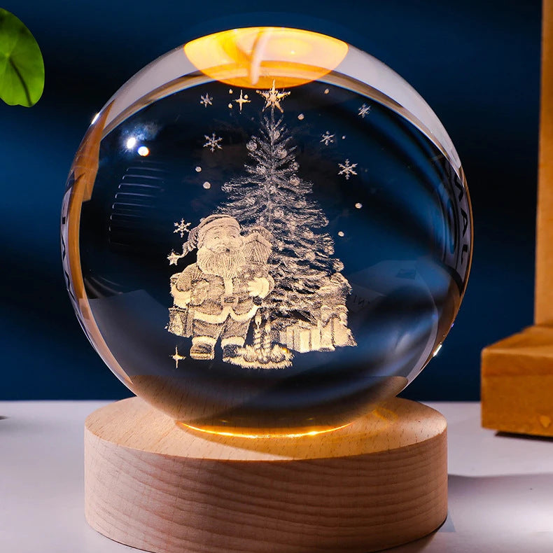 3D Planet Crystal Ball Night Light