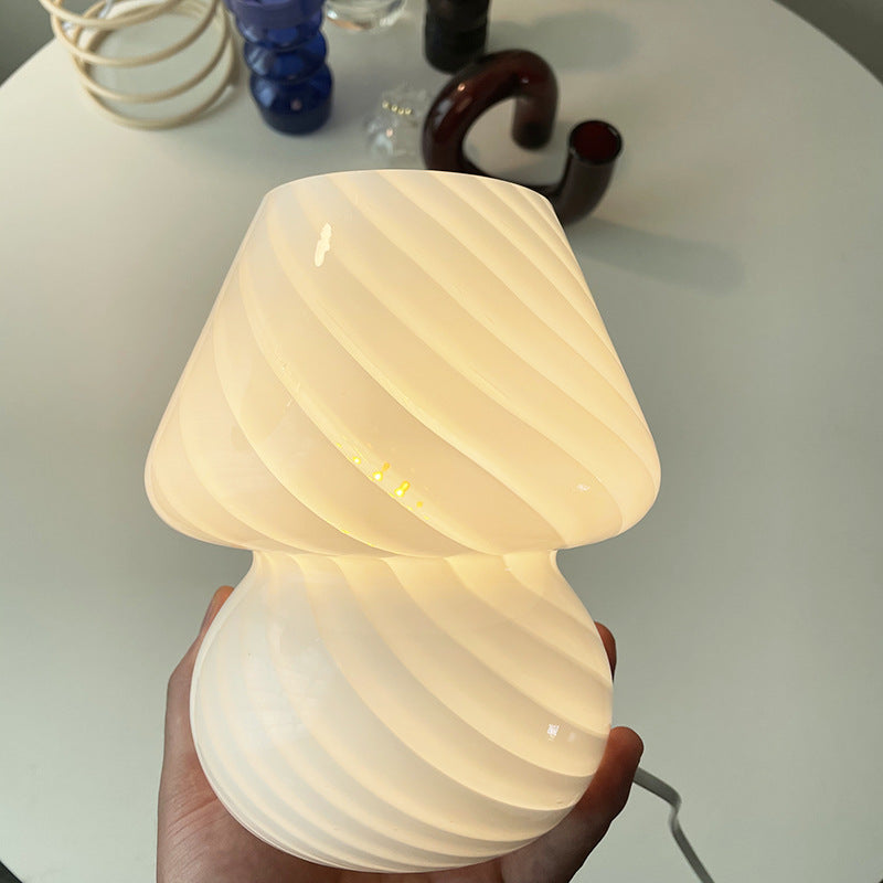 Retro Glass Bedside Table Lamp